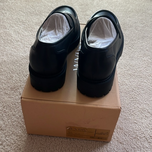 Wydr Studios Sam Lucky Penny Leather Loafers Size 13 - Picture 4 of 6